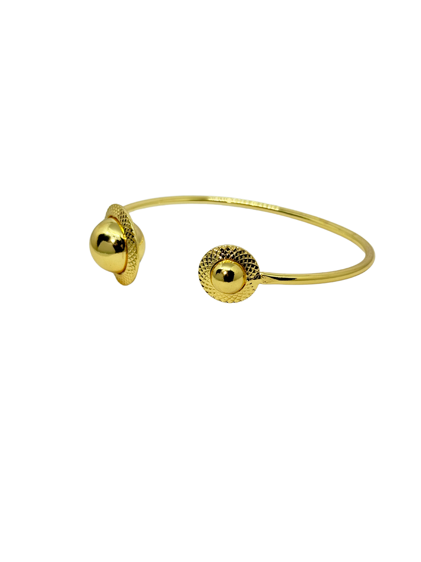 Minimal Gold Plated Kada for Everyday Wear | Adjustable Open Cuff