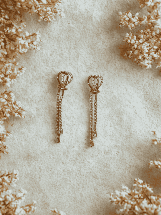 Twilight Bow Drop Earrings